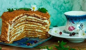 Медовый торт рыжик